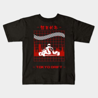 Tokyo Drift Karting Design Kids T-Shirt